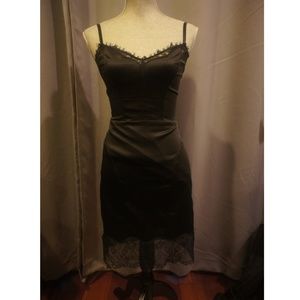 Little black slip dress